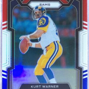 2023 Prizm Kurt Warner Red White and Blue #166 Rams