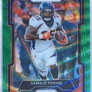 2023 Prizm Samaje Perine Green Wave #88 Broncos