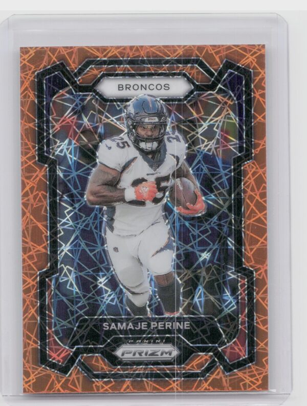 2023 Prizm Samaje Perine Orange Ice #88 Broncos