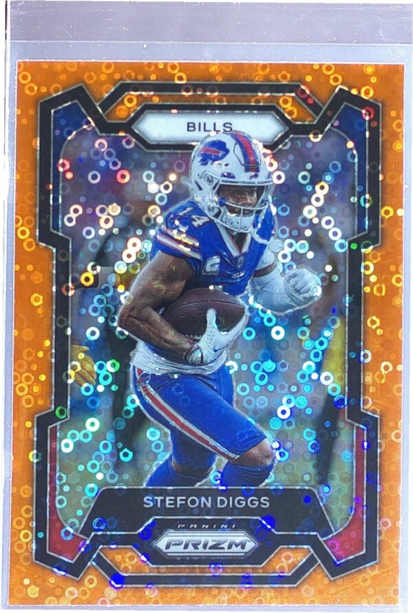 2023 Prizm Stefon Diggs Orange Disco #35 Bills