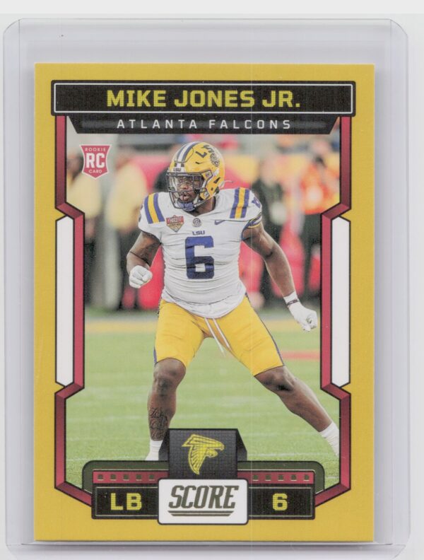 2023 Score Mike Jones Jr. Gold RC #395 Falcons