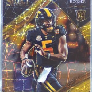 2023 Select Draft Picks Hendon Hooker Gold Lazer Prizm RC #115 Volunteers