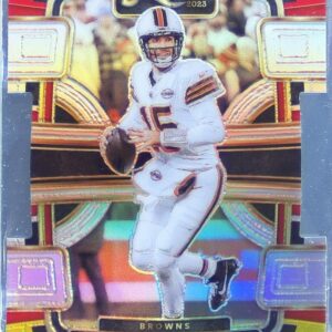 2023 Select Joe Flacco Red and Yellow Prizms Die Cuts #26 Browns