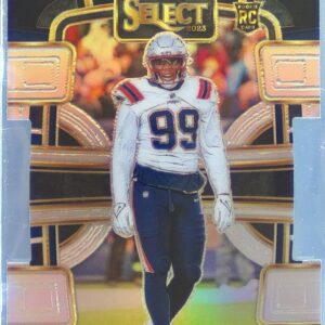 2023 Select Keion White Black and Green Prizms Die Cuts RC #69 Patriots