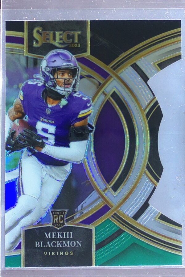 2023 Select Mekhi Blackmon Black and Green Prizms Die Cuts RC #105 Vikings