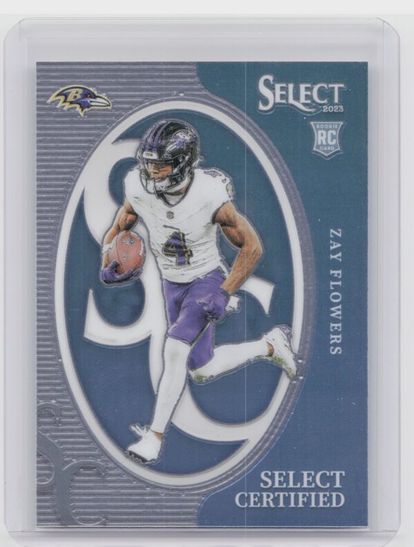 2023 Select Zay Flowers RC #CRO-ZFL Ravens Select Certified Rookies