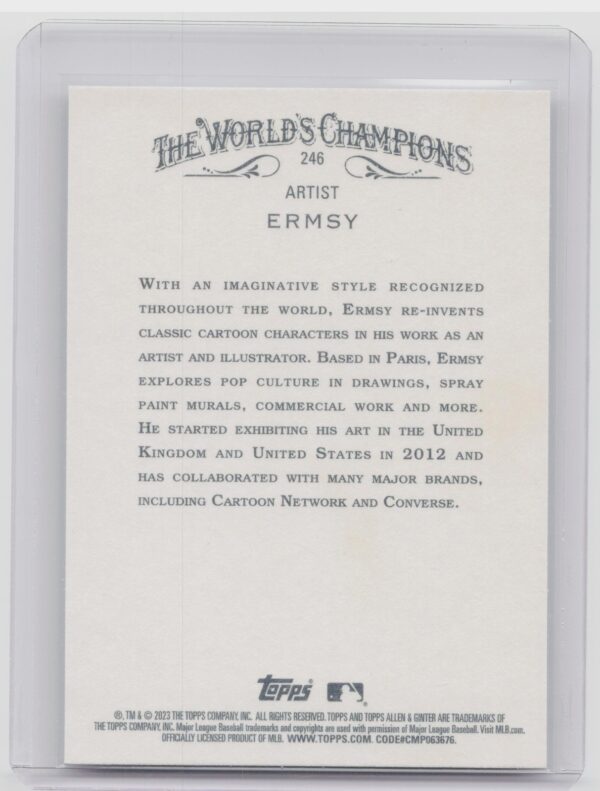 2023 Topps Allen & Ginter Ermsy #246 - Image 3