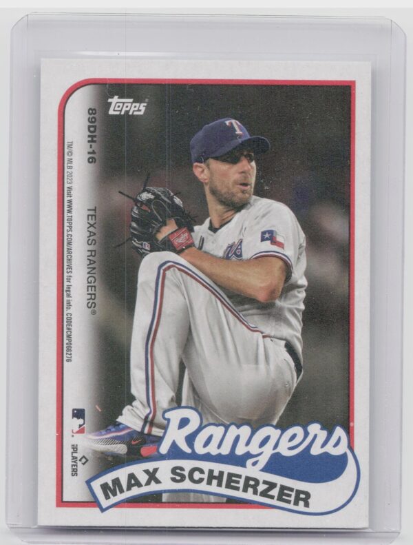 2023 Topps Archives Max Scherzer / Justin Verlander #89DH-16 Astros 1989 Topps D - Image 3