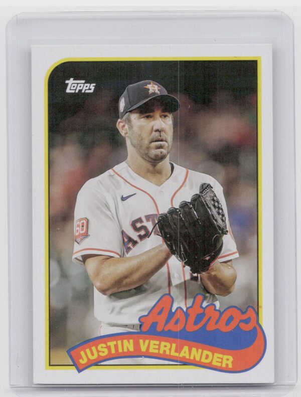 2023 Topps Archives Max Scherzer / Justin Verlander #89DH-16 Astros 1989 Topps D