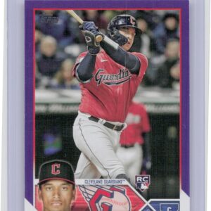2023 Topps Bo Naylor Purple RC #421 Guardians