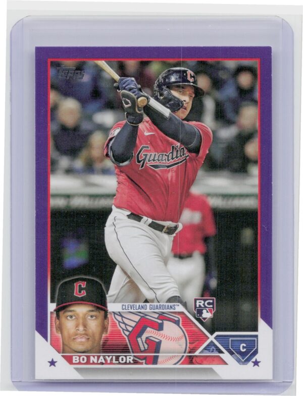 2023 Topps Bo Naylor Purple RC #421 Guardians