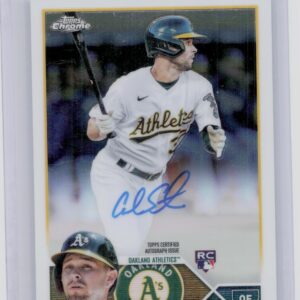 2023 Topps Chrome Cal Stevenson AU #RA-CST Athletics Rookie Autographs