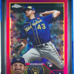 2023 Topps Chrome Ethan Small Pink Refractor #46 Brewers