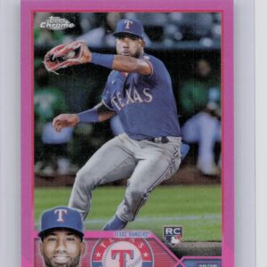 2023 Topps Chrome Ezequiel Duran Pink Refractor #36 Rangers