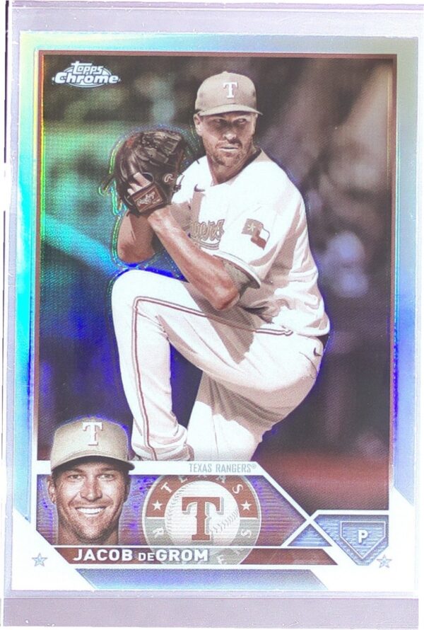 2023 Topps Chrome Jacob deGrom Sepia Refractors #12 Rangers