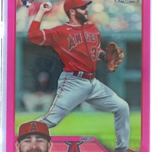 2023 Topps Chrome Michael Stefanic Pink Refractors RC #138 Angels