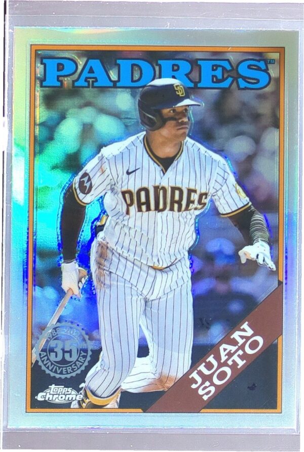 2023 Topps Chrome Update Juan Soto #88CU-3 Padres 1988 Topps 35th Anniversary