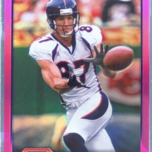 2023 Topps Composite Ed McCaffrey Topps Chrome Pink Refractor #42 Broncos