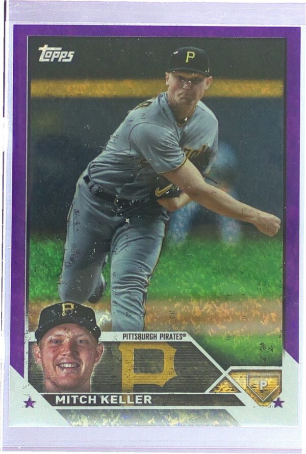2023 Topps Mitch Keller Purple Foilboard /799 #442 Pirates