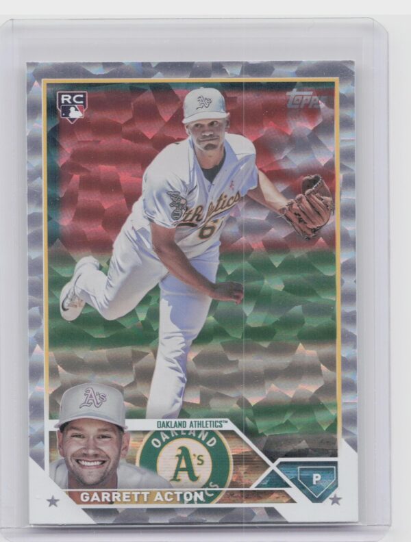 2023 Topps Update Garrett Acton Silver Pattern Foilboard #US192 Athletics