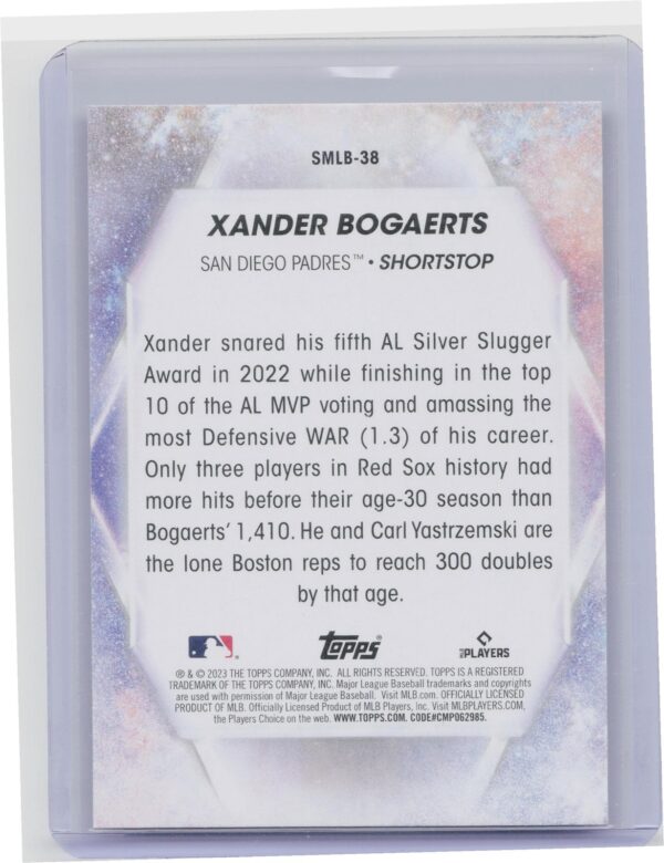 2023 Topps Xander Bogaerts #SMLB-38 Padres Stars of MLB - Image 3