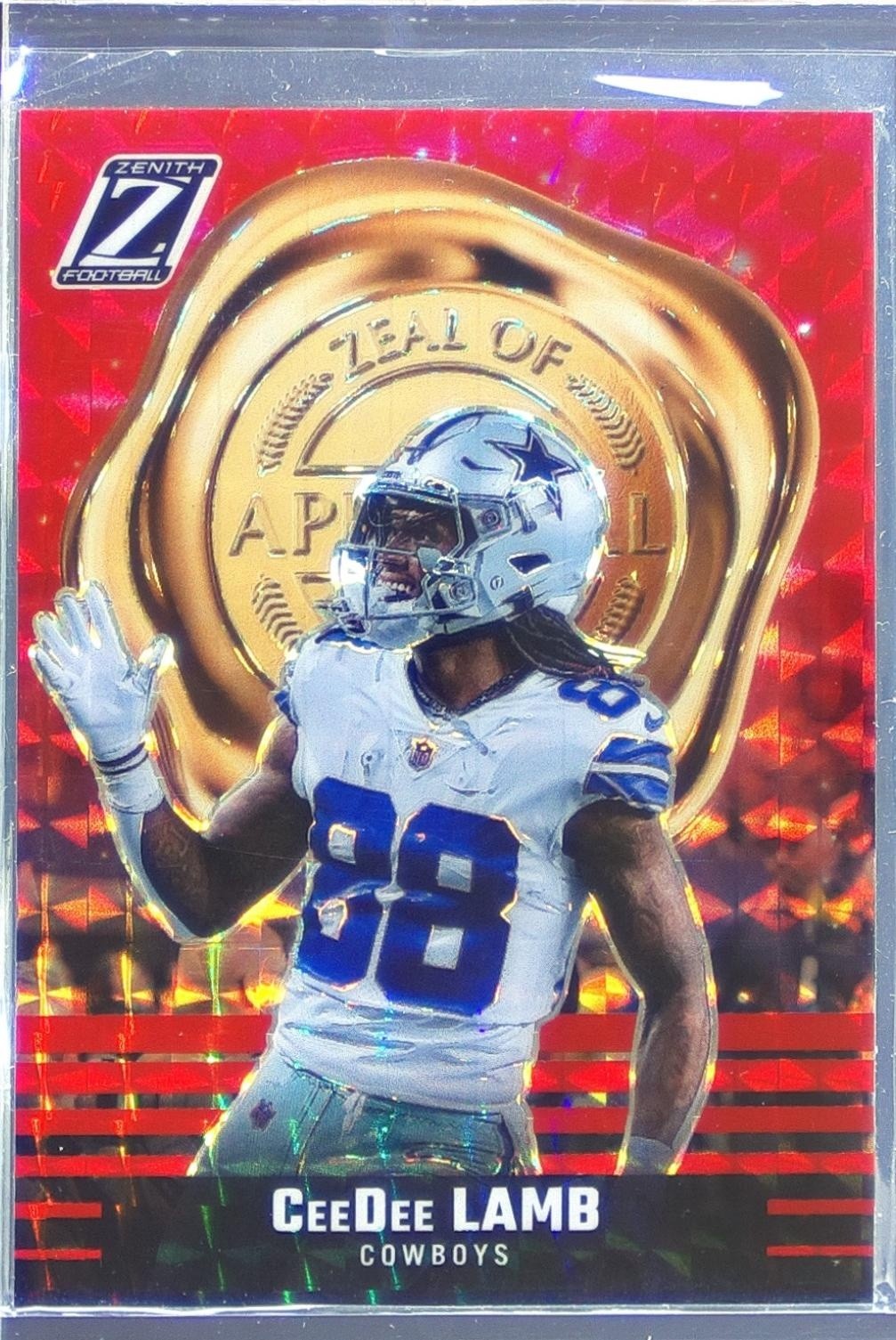 2023 Zenith CeeDee Lamb #17 Cowboys Zeal of Approval Red