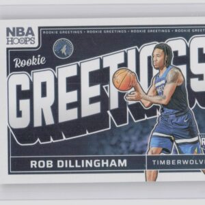 2024-25 Hoops Rob Dillingham #10 Timberwolves Rookie Greetings