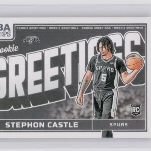2024-25 Hoops Stephon Castle RC #13 Spurs Rookie Greetings