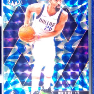 2024-25 Mosaic Spencer Dinwiddie Reactive Blue Mosaic #34 Mavericks