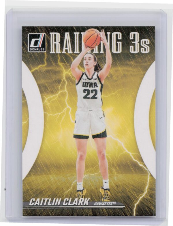 2024-25 Panini Caitlin Clark Collection Caitlin Clark #R1 Hawkeyes Raining 3s