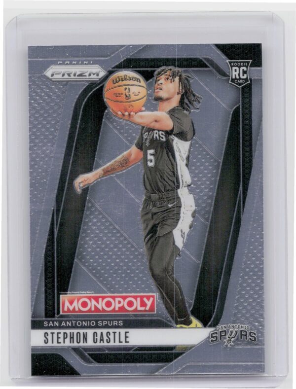 2024-25 Panini Prizm Monopoly Stephon Castle 75 Spurs