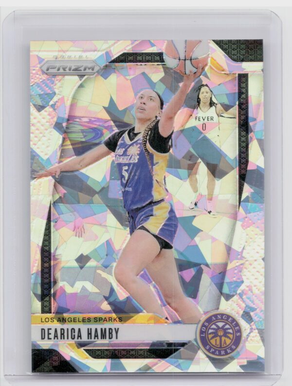2024-25 Panini Prizm WNBA Dearica Hamby Ice Prizms #19 Sparks