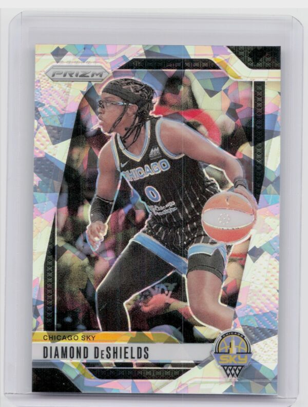 2024-25 Panini Prizm WNBA Diamond DeShields Ice Prizms #8 Sky