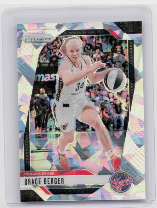 2024-25 Panini Prizm WNBA Grace Berger Ice Prizms #89 Fever