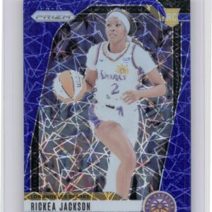 2024-25 Panini Prizm WNBA Rickea Jackson Blue Velocity Prizms RC #60 Sparks