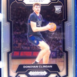 2024-25 Prizm Draft Picks Donovan Clingan Prizms Silver RC #95 Huskies