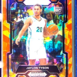 2024-25 Prizm Draft Picks Jaylon Tyson Prizms Orange Ice RC #92 Bears
