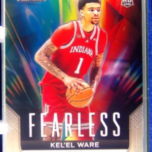 2024-25 Prizm Draft Picks Kel'el Ware RC #9 Hoosiers Fearless Prizms Silver