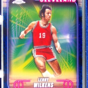 2024-25 Topps Chrome Lenny Wilkens Blue Basketball Refractor #14 Cavaliers