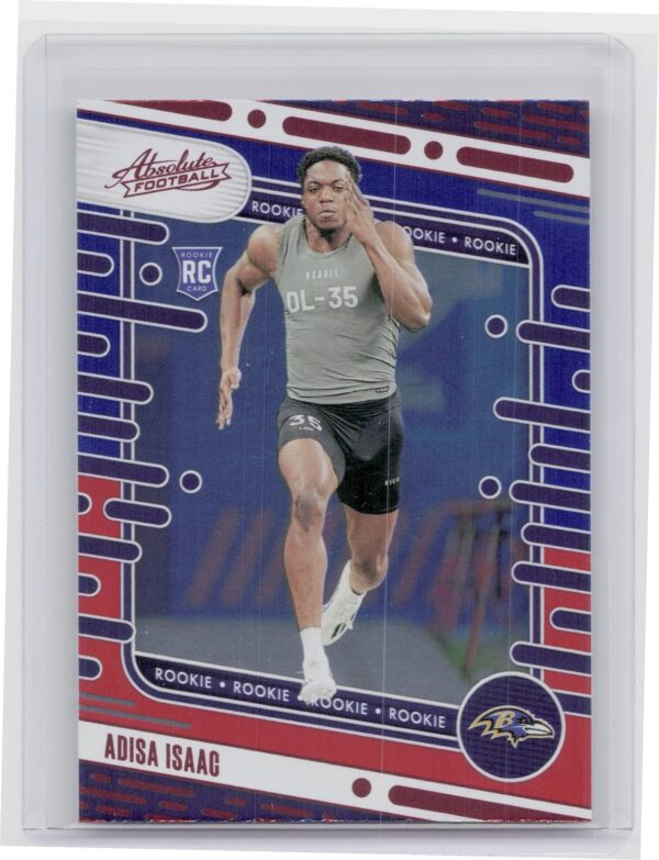 2024 Absolute Adisa Isaac Red and Blue RC 174 Ravens