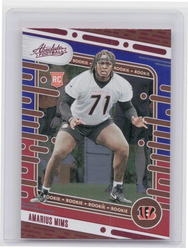 2024 Absolute Amarius Mims Red and Blue RC 118 Bengals