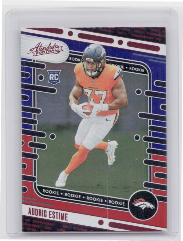 2024 Absolute Audric Estime Red and Blue RC 193 Broncos