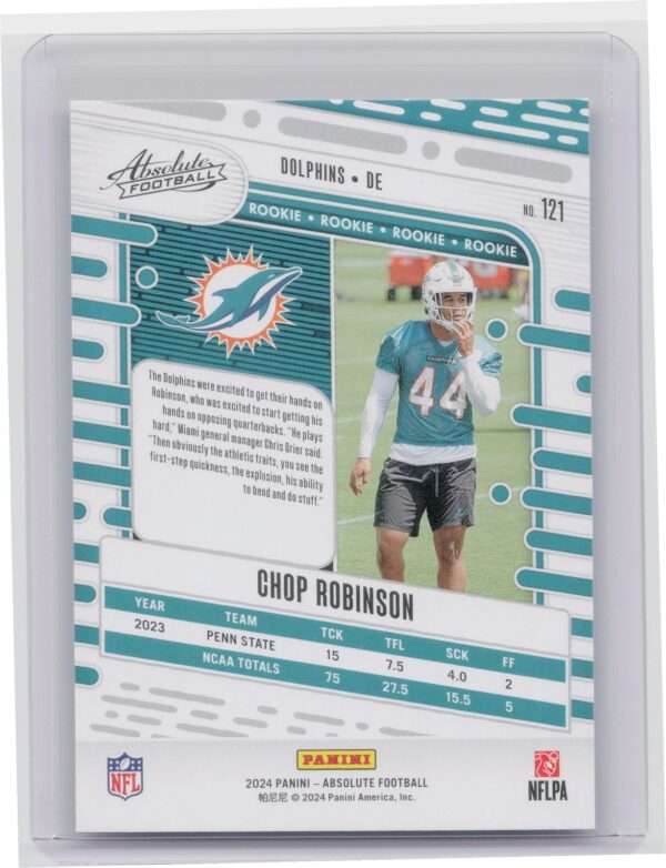 2024 Absolute Chop Robinson RC 121 Dolphins - Image 3