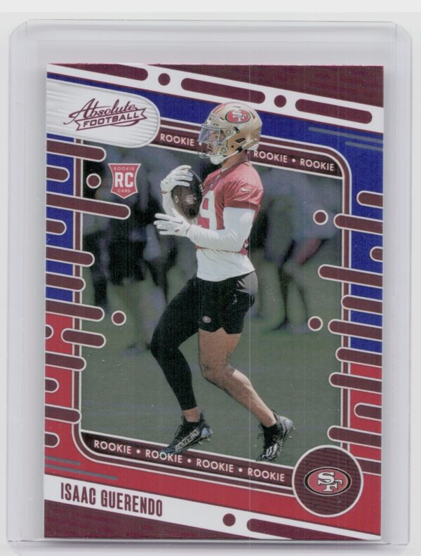 2024 Absolute Isaac Guerendo Red and Blue RC #189 49ers