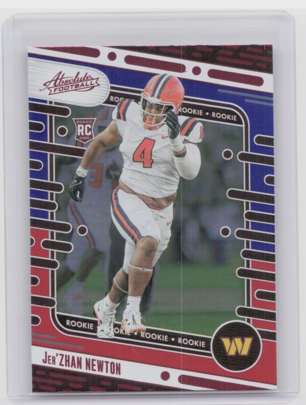 2024 Absolute Jer'Zhan Newton Red and Blue RC 136 Commanders