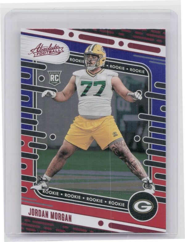 2024 Absolute Jordan Morgan Red and Blue RC 125 Packers