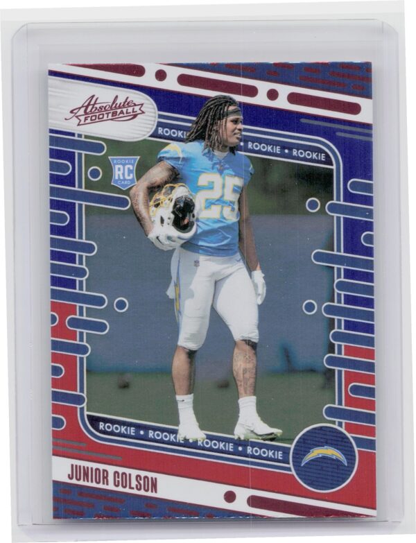 2024 Absolute Junior Colson Red and Blue RC 162 Chargers