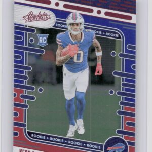 2024 Absolute Keon Coleman Red and Blue RC 133 Bills