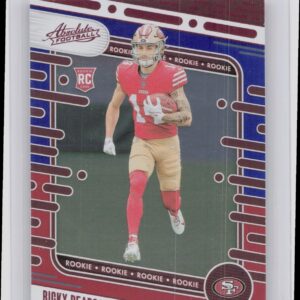 2024 Absolute Ricky Pearsall Red and Blue RC 131 49ers