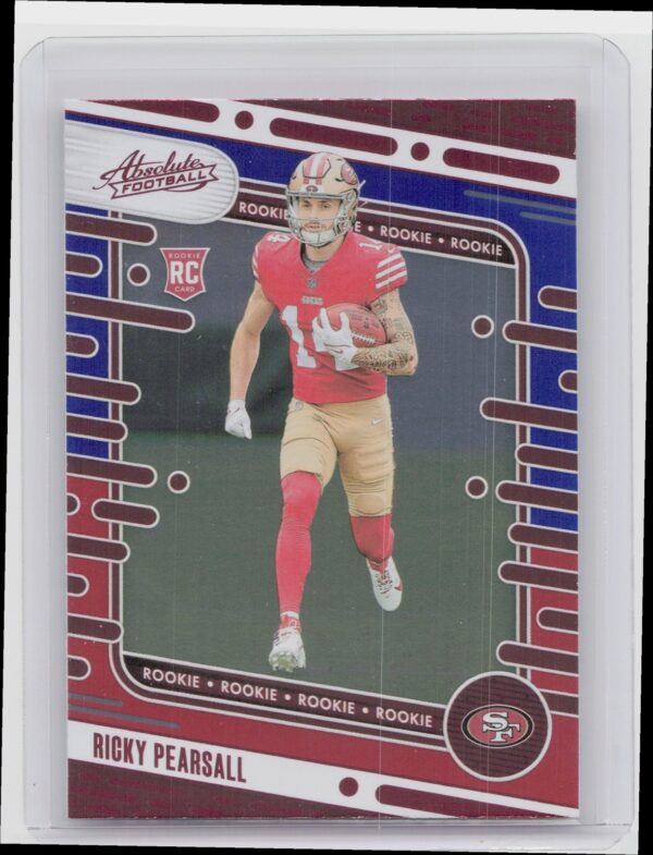 2024 Absolute Ricky Pearsall Red and Blue RC 131 49ers